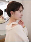 大人20代30代40代ショートヘアレイヤーマッショート白髪ぼかし