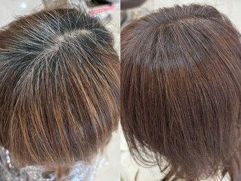 チル(Chill)の写真/◇脱白髪染め◇ダメージレス×低刺激のイノアカラーで、隠すだけの白髪ケアから上質な透明感のツヤ髪へ♪