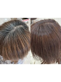 ◇脱白髪染め◇ダメージレス×低刺激のイノアカラーで、隠すだけの白髪ケアから上質な透明感のツヤ髪へ♪