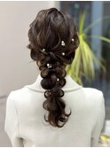 【セミロング編みおろし】