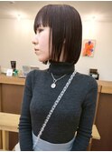大人可愛いミニボブ◎30代40代前下がり×くびれで小顔効果