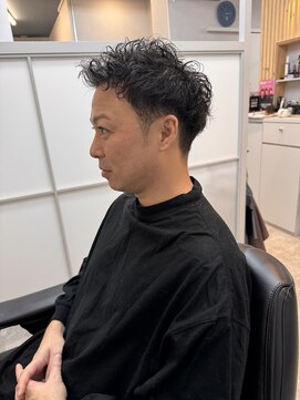 コロレ(COLORE) メンズツーブロックショート×ツイストスパイラルパーマ