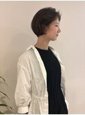 クセを生かしたショートボブスタイル