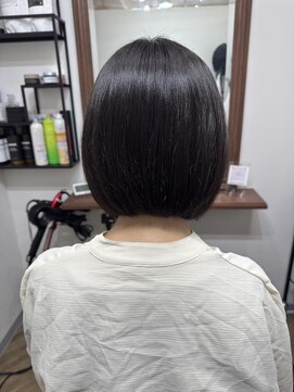 ボクノ 6号店 大橋(bokuno) 【力丸】内巻き丸みボブ縮毛矯正