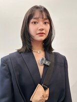 ニール 名古屋 伏見 丸の内(NEELU)&nbsp;【MISA】ミディアムレイヤー×アッシュグレージュ