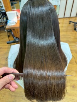 ウフヘアー(ufu hair)の写真/自然にまっすぐは当たり前。 ufu hair は髪質改善コースで手触り・ダメージレスにこだわります。
