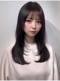 美シルエットのレイヤーロング