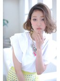 上品グラデ×重軽ラフカールボブ