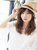 【ヘアジュレドゥ 松田】 麦わら帽子でナチュラルフェミニン★