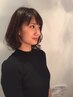 デザインカット＋前髪ストレート(こめかみ　生え際)