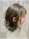 オリーブアッシュ外ハネミディアム【Re:act池袋/池袋西口】