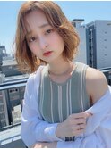 外ハネボブディ×透明感カラー×エアリーミディ