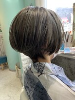 ミエルヘアーエスト 新宿店(mielhair est)&nbsp;ハイトーン×シルバーカーキ
