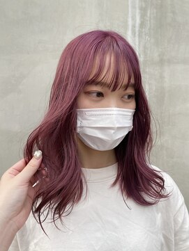 レンク(LENC) ブリーチカラー×ピンクラベンダー×ピンクカラー