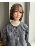 【hono】顔周りカット/柔らかいボブ/ベージュカラー