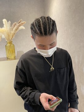 ヴォイスヘアーデザインウル(Voice hair design ulu) コーンロー/メンズヘアセット/玉村美容室/藤岡/メンズヘア
