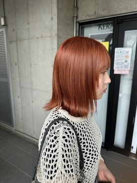 ガルボヘアー 名古屋栄店(garbo hair) ハイトーン10代20代オレンジカラーカクテルトリートメント