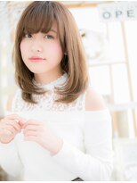 モッズヘア 越谷(mod's hair)&nbsp;シースルー前髪大人ガーリーアッシュオリーブc5越谷20代30代40代