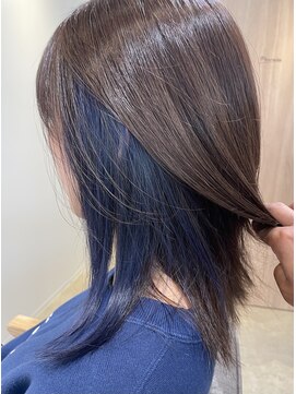 ベルヘアー(Bell hair) ネイビーカラー