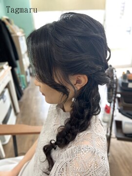 タグマル サイドの編みおろしスタイル☆