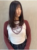 【YOKE】顔まわりレイヤーフェイスレイヤーオリーブグレージュ