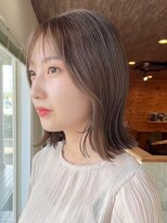 ミルヘアデザイン(mil hair design)&nbsp;ミルクティーベージュダブルカラーインナーカラーケアブリーチ