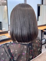 ミュラ(mulah)&nbsp;艶カラーアッシュグレージュ＊ミディアムボブシアーカラー