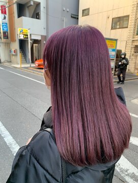 インデックスヘアーユー 錦糸町店(in'dex hair - U) カシスピンクパーープル[錦糸町ブリーチ/錦糸町ハイトーン]