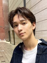 ガーデン 銀座(GARDEN)&nbsp;艶センターパートニュアンスパーマダークアッシュ韓国マッシュ