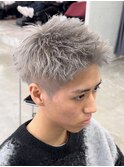 熊本 スパイキーショート アップバング MEN'S HAIR