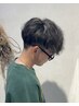 メンズカット＋デザインパーマ　￥15400