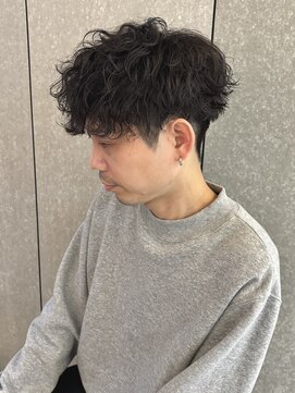 ニアウ 太田店(Niau) メンズマッシュ波巻きスパイラルパーマツイストスパイラルパーマ