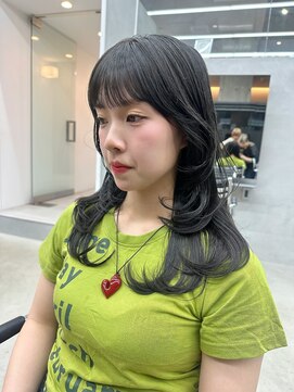 カケル(×.) ハイレイヤー/グレージュカラー/韓国ヘア