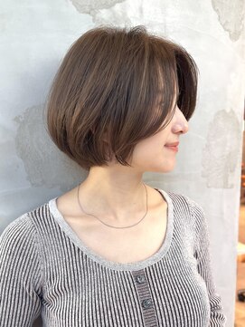 サン 白金台(SUN) 前髪長めのコンパクトショートボブ白金目黒