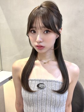 グロー 大宮(GLROW) 前髪カット　レイヤーカット　ハッシュカット　オリーブベージュ