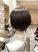 襟足スッキリ丸みショートボブ