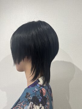 グルグル 新小岩店(GULGUL) ☆前下がりウルフ +ブルーブラック