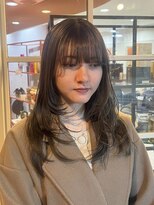 エイチ 天神橋(H)&nbsp;ミニウルフデジタルパーマチェリーブラウンショートカット