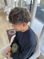 ルシードスタイル ムースユイット(LUCIDO STYLE mousse8) 【人気】メンズパーマ×ハイライト(メッシュ)