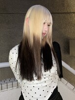イエナ 渋谷(IENA) ミルクブラウンセミロングレイヤーシャギーカット