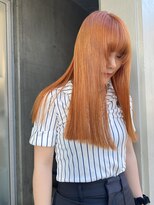 ローウェ 二子玉川(Louwe) ワンブリーチで作るビビットなオレンジカラー