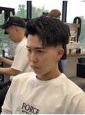 かきあげツイスパMEN’S HAIR/刈り上げマッシュ/京都駅/barber