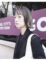 メリケンビューティーパーラー コウベ(MERICAN BEAUTY PARLOR KOBE) 大人ボブ外ハネボブハイライト白髪ぼかし40代50代60代前髪あり
