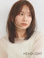 アーサス ヘアー サローネ 五井店(Ursus hair salone by HEADLIGHT)&nbsp;小顔似合わせ韓国ミディアムレイヤーくびれミルクブラウン