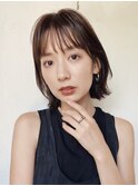 レイヤーカット ボブ切りっぱなしボブショートカット髪質改善