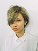 ピープル(people) {peopel}ハイトーンパールアッシュショートヘア
