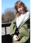 【green TAKUYA】外国人風ランダムパーマ×ミルクティーベージュ