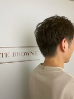ケイトブラウン(KATE BROWNE) メンズカット　ビジネス　刈り上げ　眉カット