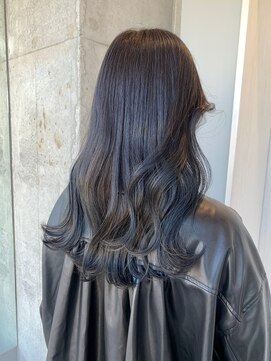 ワイス(WYETH) blue gray color×face layer cut
