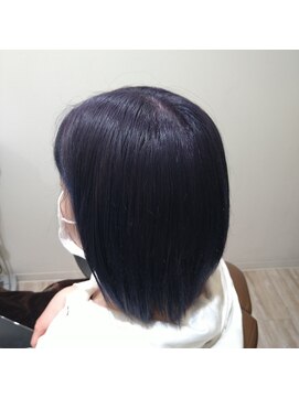 ルシードスタイル クリザンテーム かわいい濃いめのパープルヘア